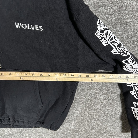 Darc Sport SHE Tracksuit Womens S Black Wolves Crop Sweatshirt Joggers 2 Piece - Picture 5 of 13